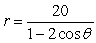 The directrix of the conic described by   is A)  To the right of the pole B)  To the left of the pole C)  Above the pole D)  Below the pole
