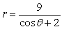 Identify the conic section represented by   . A)  parabola B)  hyperbola C)  ellipse D)  circle E)  not a conic section