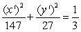 Find the ends of the major axis of the ellipse   in the x'y'-coordinate system.