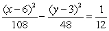 Find the vertices of the hyperbola   in the xy-coordinate system.