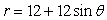 The area of the region outside the circle   and inside the cardioid   is A)  72   B)  180   C)  288   D)  18   E)  144  
