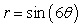 State the name that describes the polar curve most precisely.   A)  cardioid B)  line C)  spiral D)  lemniscate E)  rose