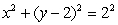 Express the given curve in polar coordinates.  