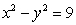 Express the given curve in polar coordinates.  