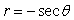 Sketch the curve in polar coordinates.  