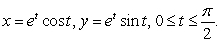Find the arclength of the curve  