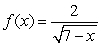 Determine the interval for which   is a continuous function.