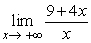 Convert   into a limit as x nears 0.