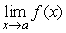Consider the function f graphed here:   For what values of a does   exist?