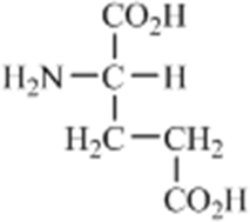 Which amino acid contains a nonpolar side chain? A)    B)    C)    D)    E)   