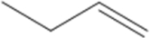 What is the IUPAC name of the compound shown in the figure?   A) butyne B) 1-butene C) 2-butene D) 1-pentene E) butene