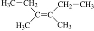 What is the name of the compound shown in the figure?   A) trans-2,3-diethyl-2-butene B) trans-3,4-dimethyl-3-hexene C) cis-2,3-diethyl-2-butene D) cis-3,4-dimethyl-3-hexene E) 3-octene
