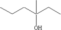 What is the IUPAC name for the compound shown in the figure?   A) 3-methylalcohol B) 3-methyl-3-hexanol C) 3-methylhexanol D) 5-methylhexanal E) 5-methylhaxane-5 hydroxide