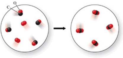 The class of the reaction shown in the figure is:   A) combustion reaction. B) decomposition reaction. C) double-displacement reaction. D) single-displacement reaction. E) combination reaction.