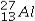 <strong>The isotope symbol for an ion that has 13 protons, 14 neutrons, and 10 electrons is:</strong> A) B) C) D) E)none of these