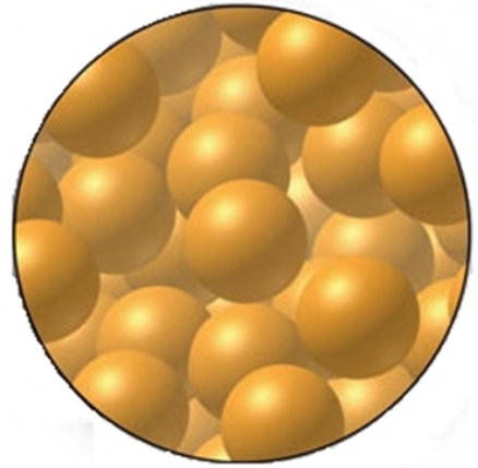 Which physical state is represented in this image?   A) mixture B) gas C) liquid D) solid