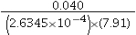 When the mathematical operation is carried out, how many significant figures should be reported in the answer?   A) 1 B) 2 C) 3 D) 4 E) 5
