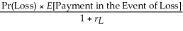 Insurance Premium =   The actuarially fair cost of full insurance =   = $3.81 million