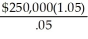 If the firm is fully insured (no deductible),the insurance company will pay for the loss regardless if whether the safety program is in force or not.Therefore,the end of period cash flows will be identical with or without the program and the NPV is -$250,000 reflecting the cost of the safety program. In order to give the firm the incentive to buy the insurance the NPV of the safety program must be positive. Another way of looking at this is to find the point where the PV of the expected deductible equals the cost of the safety program.Mathematically we have: (.08 - .03)   = $250,000,solving for the deductible =   = $5,250,000 To show that this indeed is the correct Answer: (.08)   = (.03)   - $250,000