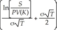 Consider the following equation: C = S × N   - PV(K) × N   In this equation,the term σ represents: A) the number of days to expiration. B) the number of years to expiration. C) the expected return on the stock. D) the annual volatility of the stock.