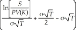 Consider the following equation: C = S × N   - PV(K) × N   In this equation,the term σ represents: A) the number of days to expiration. B) the number of years to expiration. C) the expected return on the stock. D) the annual volatility of the stock.