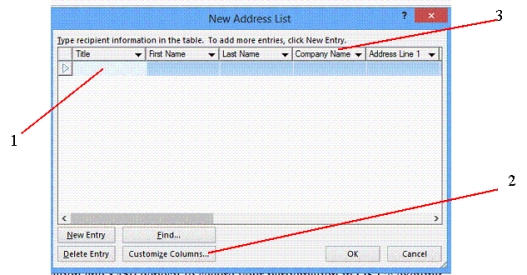   -Item 3 in the accompanying figure is an example of a ____. A)  template B)  profile C)  field name D)  record