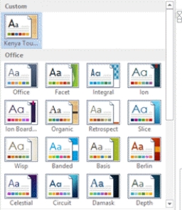   -You can save a group of font and paragraph settings as a new ____. A)  theme B)  style set C)  building block D)  template