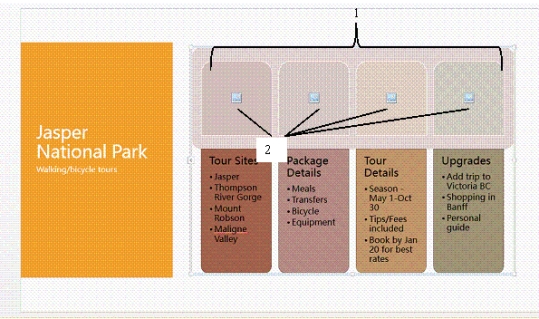   -In the accompanying figure,there are ____ picture placeholder shapes shown. A)  1 B)  2 C)  3 D)  4