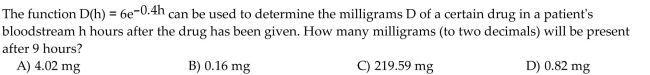 Solve the problem.