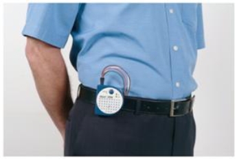 This man is being tested using a(n) ________, which is used to assess heart function during normal activity.  