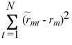 Sun Corporation has had returns of -6 percent, 16 percent, 18 percent, and 28 percent for the past four years. Calculate the standard deviation of the returns using the correction for the loss of a degree of freedom shown below. When variance is estimated from a sample of observed returns, we add the squared deviations and divide by N -1, where N is the number of observations. We divide by N -1 rather than N to correct for a loss of a degree of freedom. The formula is Variance(   <sub> </sub> <sub>m </sub>) =     Where   <sub> </sub> <sub>m </sub>is the market return in period t and r<sub>m</sub> is the mean of the values of r<sub>mt</sub>. A) 11.6 percent B) 14.3 percent C) 13.4 percent D) 14.0 percent 