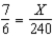 Solve the proportion for X:   <div style=padding-top: 35px> 