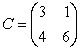 What is the inverse of matrix ?   A)    B)    C)    D)   