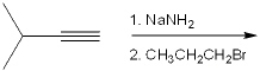 What is the major organic product obtained from the following reaction?   A)  2-methyl-3-hexene B)  2-methyl-3-heptyne C)  2-bromo-3-methylbutane D)  2-methyl-2-butene