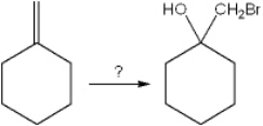What is the best choice of reagent to perform the following transformation?   A)  Br<sub>2</sub> B)  HBr C)  Br<sub>2</sub>, H<sub>2</sub>O D)  N-bromosuccinimide