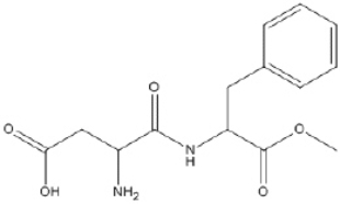 What is the value of the index of hydrogen deficiency of aspartame, shown below?   