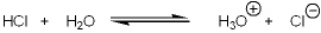 The pK<sub>a</sub> of HCl is -7. What is the value of the equilibrium constant, K<sub>eq</sub>, for the following equilibrium? [The concentration of water in a dilute aqueous solution is 55 M]   A)  1.8 * 10<sup>5</sup> B)  385 C)  1.8 * 10<sup>-5</sup> D)  -1.8 * 10<sup>5</sup>