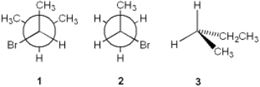 Which of the following compounds is/are chiral?   A)  only 1 B)  only 1 and 2 C)  only 2 and 3 D)  1, 2 and 3