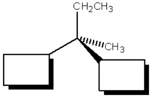 Complete the following diagram so that it represents (S)-2-butanol.   
