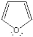 Provide a brief explanation of why furan (below) is aromatic. Your answer should identify the hybridization of the oxygen atom and account for which electrons are in the pi system.  