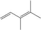 What is the IUPAC name of the following compound?   A)  2,3-dimethyl-2,4-pentadiene B)  (Z) -2,3-dimethyl-2,4-pentadiene C)  3,4-dimethyl-1,3-pentadiene D)  (Z) -3,4-dimethyl-1,3-pentadiene