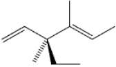 What is the systematic IUPAC name of the following compound?   A)  (3S,4E) -3-ethyl-3,4-dimethyl-1,4-hexadiene B)  (3R,4E) -3-ethyl-3,4-dimethyl-1,4-hexadiene C)  (3S,4Z) -3-ethyl-3,4-dimethyl-1,4-hexadiene D)  (3R,4Z) -3-ethyl-3,4-dimethyl-1,4-hexadiene