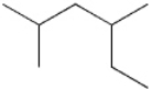 What is the IUPAC name of the following compound?   A)  2-ethyl-4-methylpentane B)  2,4-dimethylhexane C)  3,5-dimethylhexane D)  1,1,3-trimethylpentane
