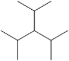 What is the IUPAC name of the following compound?   A)  2,4-dimethyl-3-isopropyl-pentane B)  3-isopropyl-1,5-dimethylpentane C)  3-isopropyl-2,4-dimethylpentane D)  triisopropylmethane