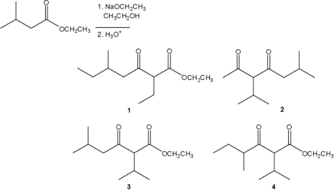 What is the major organic product obtained from the following reaction?   A)  1 B)  2 C)  3 D)  4