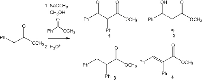 What is the major organic product obtained from the following reaction?   A)  1 B)  2 C)  3 D)  4