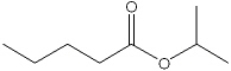 What is the IUPAC name of the following compound?   A)  butyl isopropanoate B)  isopropyl pentanoate C)  pentanoyl isopropane D)  isopropyloxybutanal