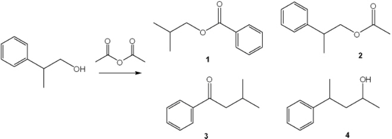 What is the major organic product obtained from the following reaction?   A)  1 B)  2 C)  3 D)  4
