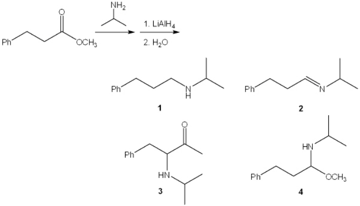 What is the major organic product of the following sequence of reactions?   A)  1 B)  2 C)  3 D)  4