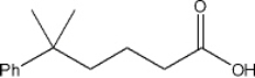 What is the IUPAC name of the following compound?   A)  5,5-dimethyl-5-phenylpentanoic acid B)  5-methyl-5-phenylhexanoic acid C)  2,2-dimethylphenylpropanoic acid D)  5,5-dimethyl-5-phenylbutanal